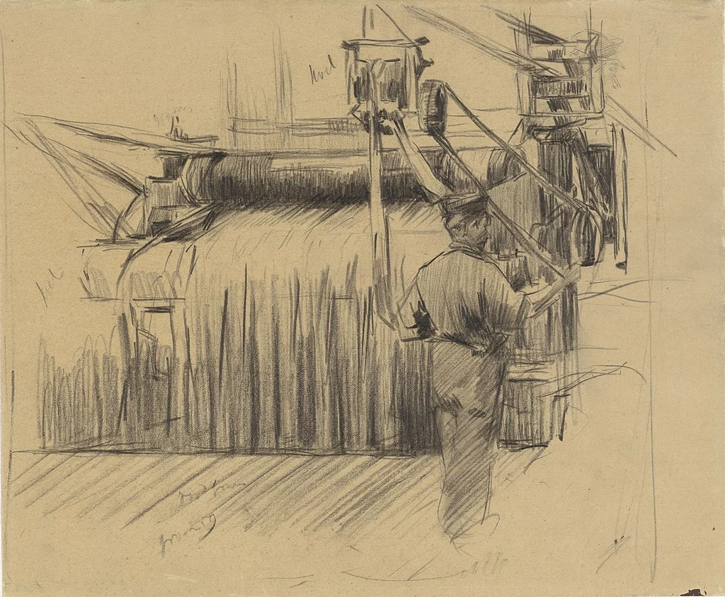 Lavoratore in fabbrica di cotone, nella tintoria rossa - Rijksmuseum Amsterdam